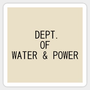 Dept. of Water & Power Sticker